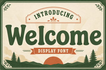 Welcome Font – a Friendly Typeface for Creative Projects
