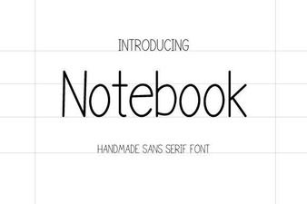 Notebook Font - Free Sans Serif Font for Clean Handwritten Designs