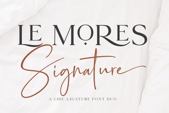 Le Mores Signature Font for Elegant Branding and Design