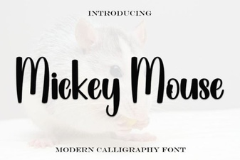 Mickey Mouse Script Font - Free Disney Inspired Typeface Download