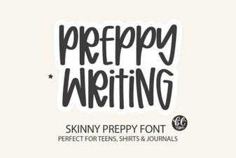 Elegant Preppy Writing Fonts for Stylish Design Projects