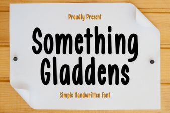 Something Gladdens Font – Free Script Font Download