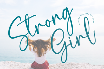 Bold and Empowering Strong Girl Font for Creative Projects