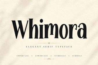 Whimora Font: Elegant Typefaces for Creative Designers